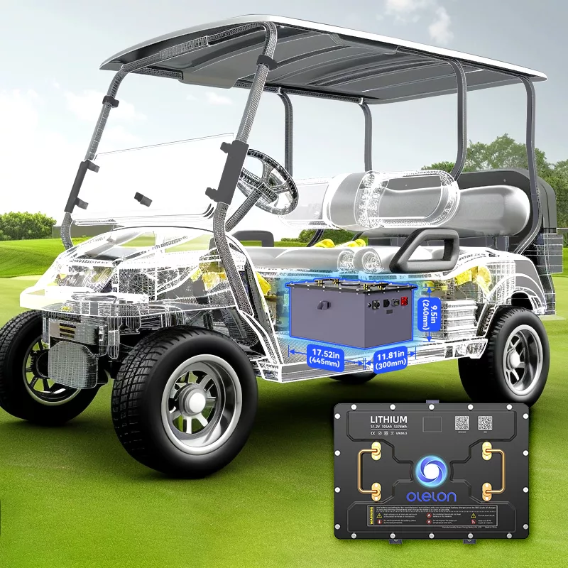 51.2V (48V) 105Ah LiFePO4 Golf Cart Lithium Battery